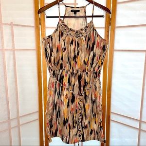 Multicolor Belted Dress from Banana Republic